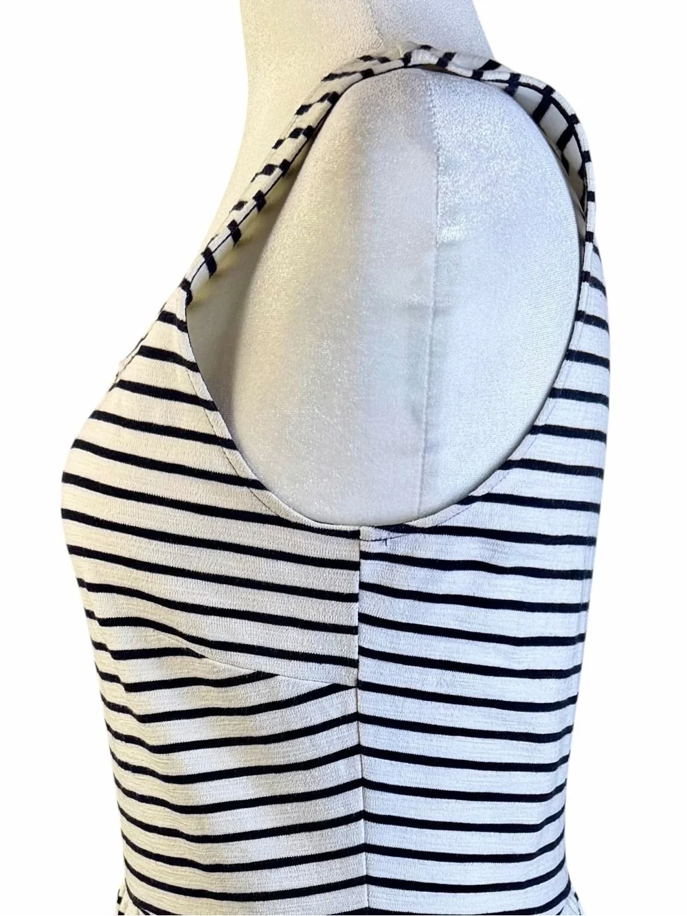 J. Crew Navy & White Striped Sleeveless Sundress Size 10